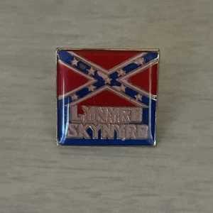 Vintage Lynyrd Skynyrd Flag Rock Music Band Lapel Pin - Picture 1 of 4