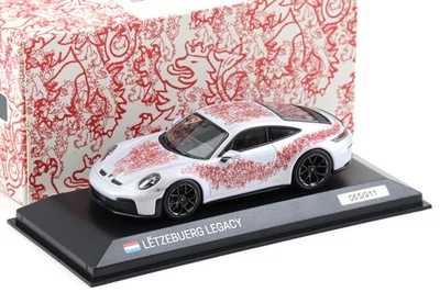 1:43 Minichamps Porsche 911 992.2 GT3 Touring Lëtzebuerg Legacy Luxembourg Wap - Immagine 1 di 3