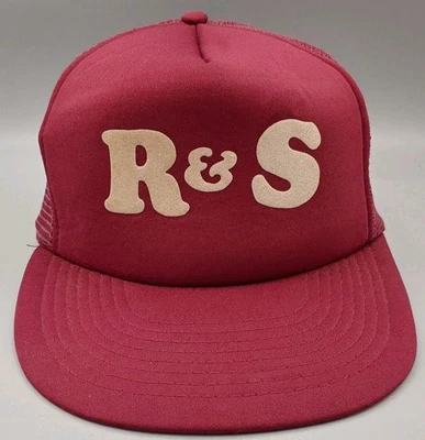 R&S Mechanical Mesh Snapback Trucker Farmer Hat Cap Purple NWOT Vintage - Image 1 of 4