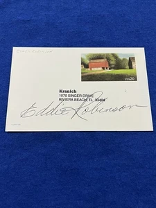 Vintage Signed Postcard Football Eddie Robinson Grambling State Basketball - Picture 1 of 2