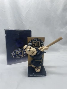San Diego Padres Swingin' Friar Bobblehead SGA 30.03.2019 mit Box 50th Anniversary - Bild 1 von 12