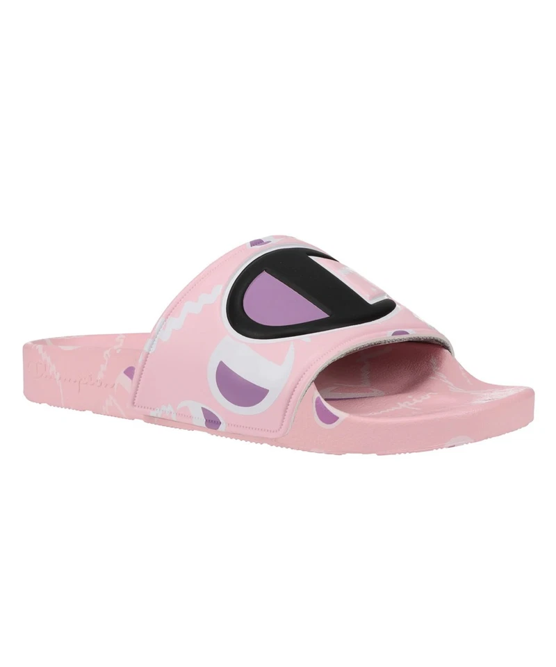 Champion IPO Warped Slide Big Kids CP101074Y Pink Candy Lavender Sandals Size 5