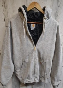 Sudadera con capucha acolchada con cremallera completa Thrashed Carhartt Rain Defender para hombre mediana de gran tamaño - Imagen 1 de 18
