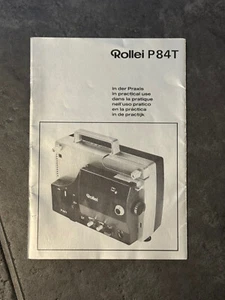 Rollei P 84T Super 8 Filmprojektor, original Bedienungsanleitung - deutsch - TOP - Bild 1 von 1