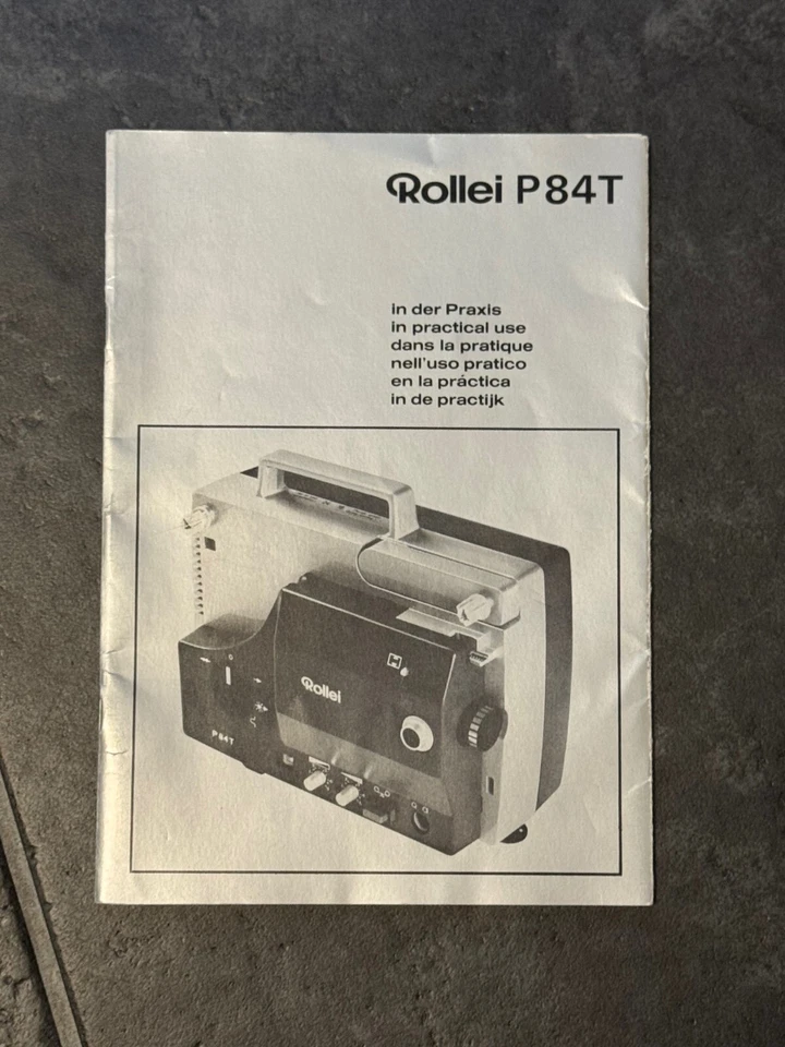 Rollei P 84T Super 8 Filmprojektor, original Bedienungsanleitung - deutsch - TOP - Bild 1 von 1