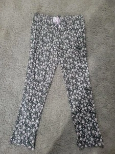 Rene Rofe Floral Pajama Pants Size XL Olive & Pink Elastic Waist Inseam 30" NWT - Picture 1 of 4