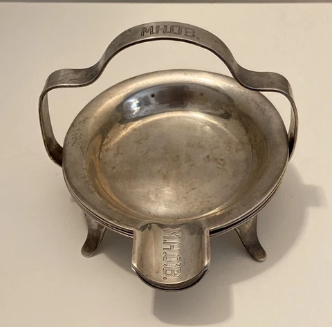 Antique Sterling Silver Stacking Ashtray Herbst & Wassall Cover