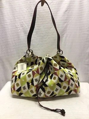 NUEVO CON ETIQUETAS Stephanie Johnson Lona Cinch Bolso de Hombro Cartera Bolso, Rojo, Verde, Amarillo, B Foto 1 de 4