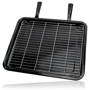 UNIVERSAL Extra Large Grill Pan XXL Oven Cooker Tray Double Handle 440mm x 370mm - Picture 1 of 12