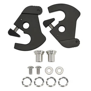 DETACHABLE SISSY BAR LUGGAGE RACK LATCH CLIP KIT SET MOUNT FOR HARLEY TOURING - Picture 1 of 8