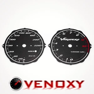 Honda XL 1000V Varadero SD02 2003-2012 KM/H Aftermarket Black Gauge Faces - Picture 1 of 1