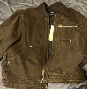 Zara Denim Jacket, Boxy For With Contrasting Collar And Lightly Padded Interior - Picture 1 of 4
