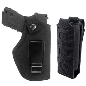 Ambidextrous Concealed Carry IWB OWB Gun Holster and Molle Single Magazine Pouch - Picture 1 of 12