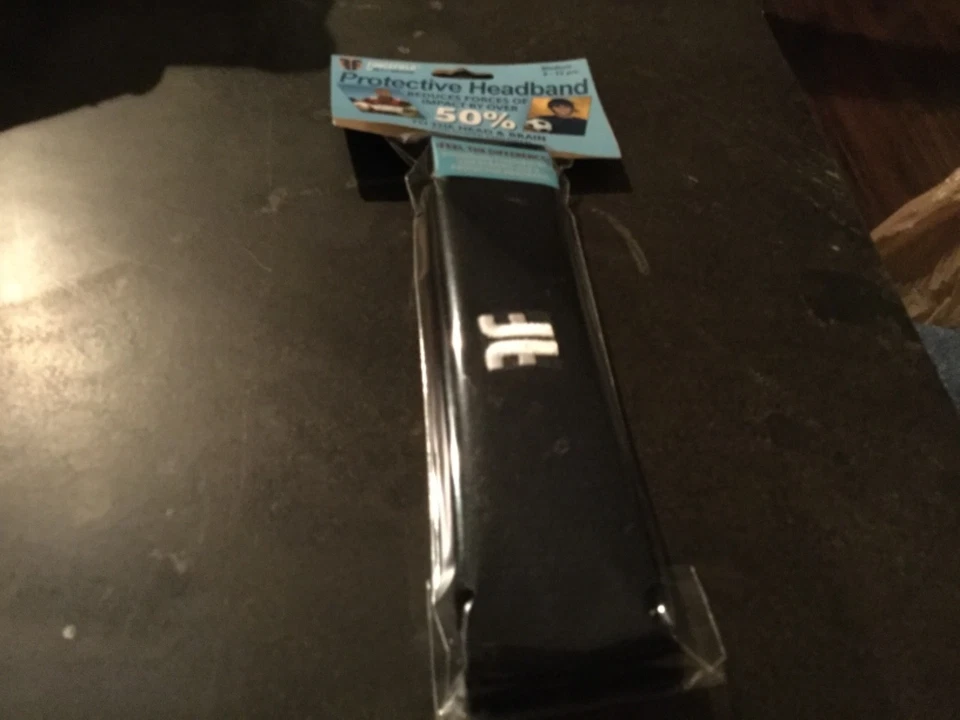 2 X Forcefield Protective Headband Impact Reduction Sweatband Black Medium