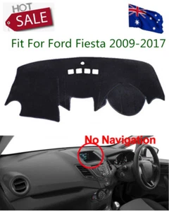 RHD Car Dashmat Dashboard Pad Mat Suede Anti-slip Fit For Ford Fiesta 2009-2017 - Picture 1 of 9