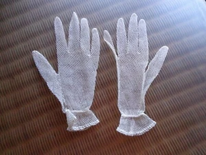 Guantes beig mujer. De malla hechos a mano. Mira mis otros artículos. - Picture 1 of 6