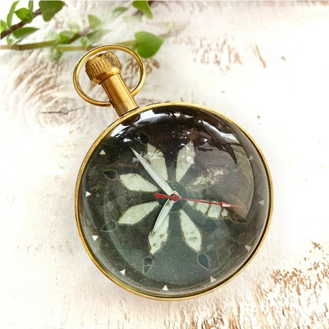 Collectible Brass Clocks With Domed Glass And Monument Details Orchha Cover