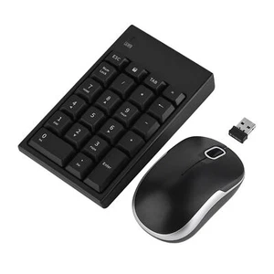 2.4GHz Wireless Keyboard Mouse Set 1200DPI Optical Mouse & Wireless 22-key N Fit - Picture 1 of 7