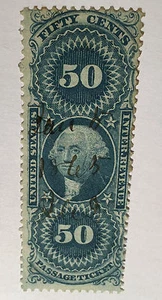 US-BRIEFMARKE EINNAHMENPASSAGE TICKET SCOTT #R61C - Bild 1 von 2