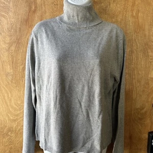 Newport News Seide/Angora Rollkragenpullover Größe Lrg - Bild 1 von 1