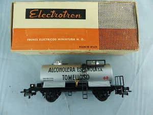 RARE wagon citerne ELECTROTREN ALCOHOLERA ESPANOLA TOMELLOSO réf 1107/1 + boite - Imagen 1 de 6