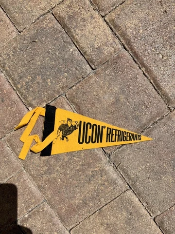 Ultra Rare 1950’s Mini Travel Banner UCON REFRIGERANTS Cover