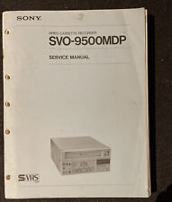 SONY SVO-9500 MDP SVHS Magnetowid Instrukcja serwisowa - bardzo rzadka