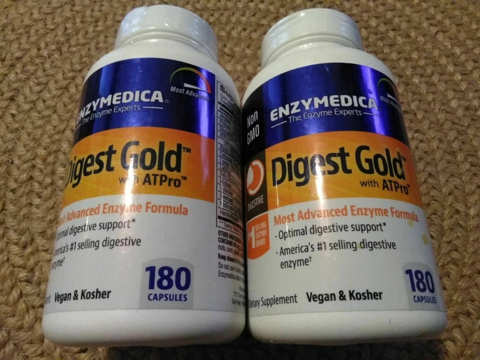 Lote 2 Enzymedica Digest Gold con ATPro, 360 Cápsulas Total NUEVO Foto 1 de 1