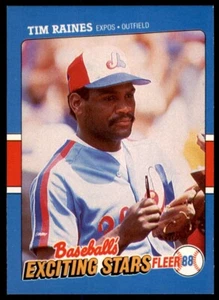 1988 Fleer Exciting Stars #31 Tim Raines Montreal Expos - Picture 1 of 2