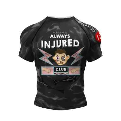 Hot Sale BJJ Rashguard Grappling Brazilian Jiu Jitsu MMA Rash Guard Shirt - Image 1 of 4