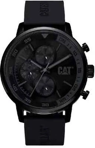 CAT Men's Caterpillar Black Rubber Strap Analog Multifunction Watch AK16921121 - Picture 1 of 1