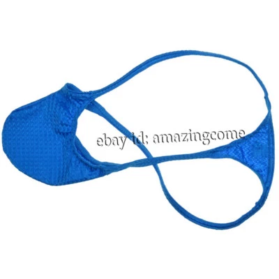 Men Drawnwork Micro Thong Underwear Adonis Bulge Pouch Bikin Trunks Sports Tanga - Image 1 of 4