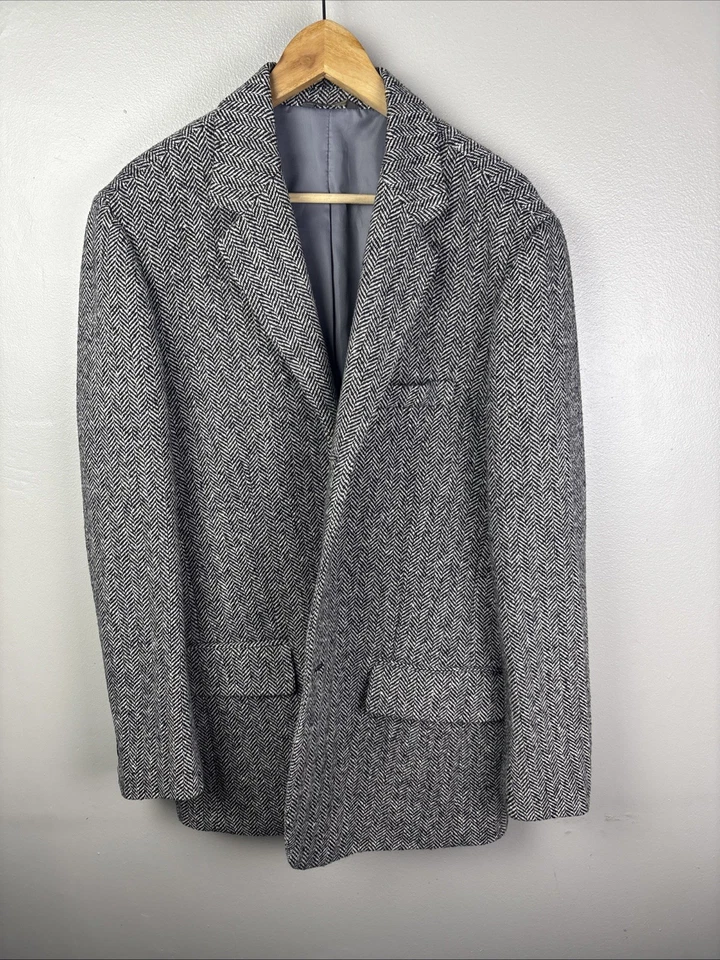 Vintage Banana Republic Houndstooth Blazer Size Medium Wool Blend - Image 1 of 4