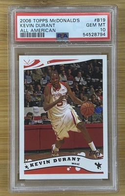 Topps McDONALD'S ALL AMERICAN 2006 #B19 Kevin Durant radiocontrol PSA 10 Foto 1 de 2