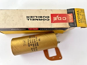 NOS ~Vintage CDE Cornell Dubilier CC0740A Capacitor ~ New in Box - Picture 1 of 7