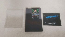Donkey Kong 3 Nintendo NES 5 Screw + Manual - Authentic