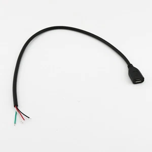 10x Micro USB 5 Pin Female Jack 4 Pin 4 Wire Data Charge Cable Connector DIY - Picture 1 of 7