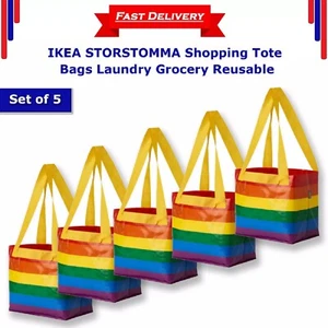 5x Ikea STORSTOMMA Moving Carrier Bag Waterproof Foldable Shopping Bag 27cm - Picture 1 of 4