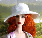 Perfectly Posh White straw hat for FR, Barbie
