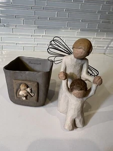 Willow Tree "Guardian Angel" Hand painted resin figurine/ CaNdle Holder/ 2008 - Picture 1 of 11
