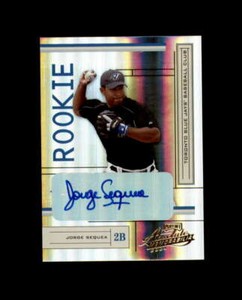 Jorge Sequea 2004 Absolute Memorabilia 245/500 Autograph Blue Jays