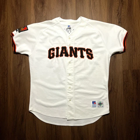 100% Authentic Barry Bonds Vintage Russell Athletic Giants Jersey Size 48 XL Cover
