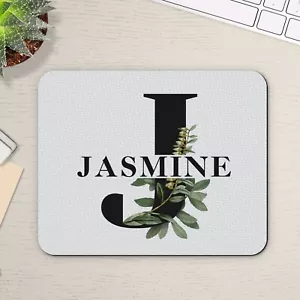 Personalised Monogram Name & Letter Mouse Mat Pad Computer Home Office Gift - Picture 1 of 6