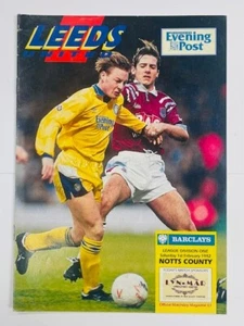 1991/92 LEEDS UNITED (CHAMPIONS) V NOTTS COUNTY 01-02-1992 DIVISION 1 - Picture 1 of 1