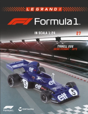 LE GRANDI FORMULA 1 - TYRRELL 006 DI JACKIE STEWART DEL 1973 IN SCALA 1/24 - Immagine 1 di 4