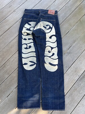 Early EVISU Sea bream fishing 2501XX Denim jeans Size 33 | eBay