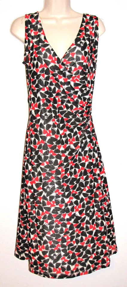 Vestido para mujer Kenneth Cole Reaction talla mediana estampado sin mangas sobrepelliz Foto 1 de 3