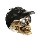  M Grinning Human Skull Statue Head Ornament Halloween Skeletons Life