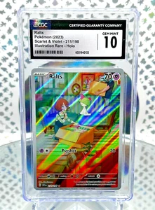 CGC 10 Ralts 211 Scarlet & Violet Base Set Secret Illustration Rare Pokemon Card - Picture 1 of 1