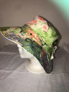 Panama Jack Pastel Floral Bucket Hat 100% Cotton Womens - Picture 1 of 7